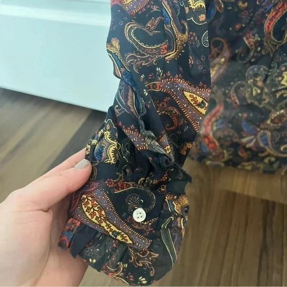 Maje Calista Button Down Paisley Top- Size 0; Like New Condition ( Never Worn) - Picture 11 of 13